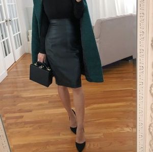Faux Leather Skirt